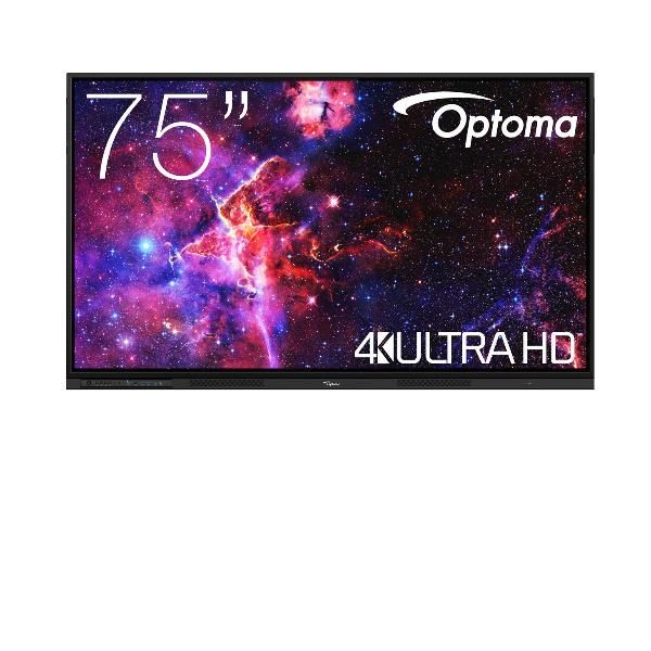 immagine di Optoma Creative Touch 75 Serie 3 H1F0H07BW101 Monitor Interattivo 75 pollici Android 14 WiFi 6