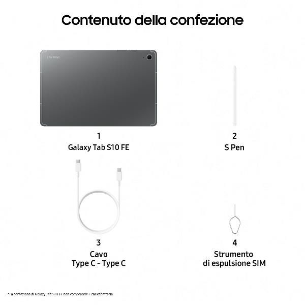 Samsung GALAXY TAB S10 FE 5G EE 128GB GRAY 8806097213765