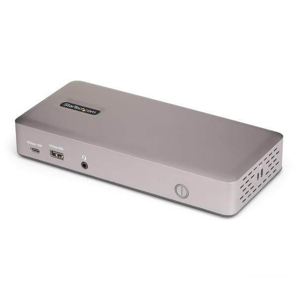 StarTech.com 150UE-USB4DOCKTRIPLE Docking Station USB4 3 Monitor 4K 60Hz HDMI DisplayPort Ethernet 2.5GbE Ricarica 100W colore Grigio