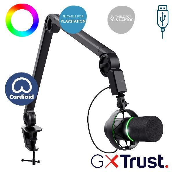Trust GXT 255+ ONYX MICROPHONE ARM 8713439243543