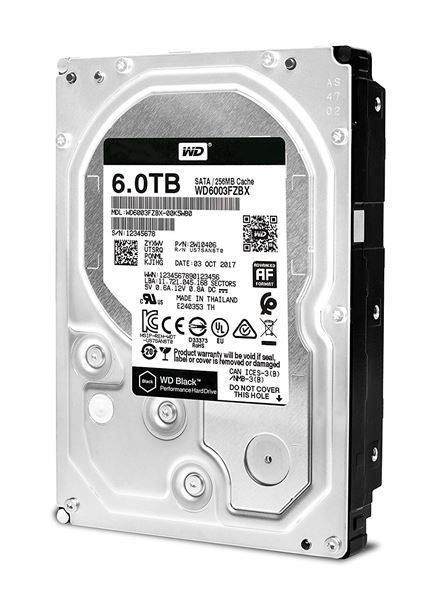 Western Digital WD BLACK HDD 6TB 3.5 128MB (DK)