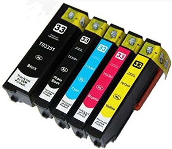 28Ml Compatible for Epson XP530/XP630/XP635/XP830#33XLBKCartucce inkjetEpson