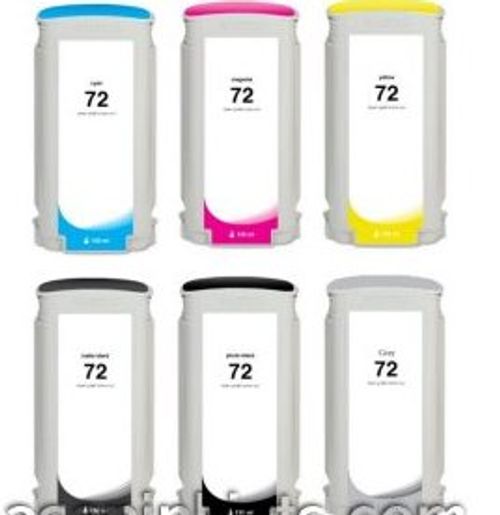 130ml Dye PBK for HP Designjet T1100,T1200,T1300,T2300,#72Cartucce PlotterHewlett Packard Enterprise