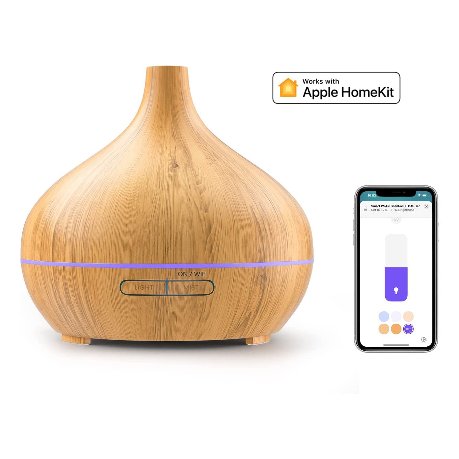 12216181 Meross Diffusore Smart oli essenziali Wi-Fi Apple HomeKit