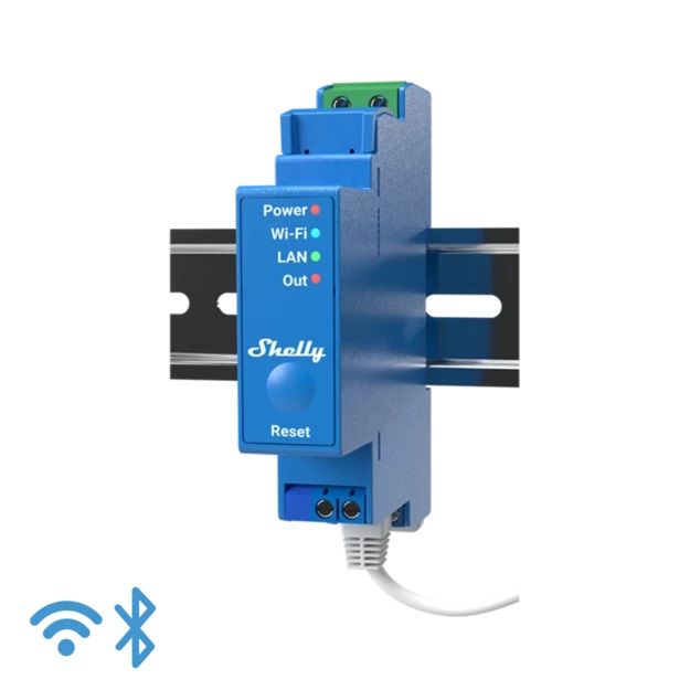 12216181 Shelly Pro 1 - IP Smart Relay DIN 1ch. LAN/WiFi/BT