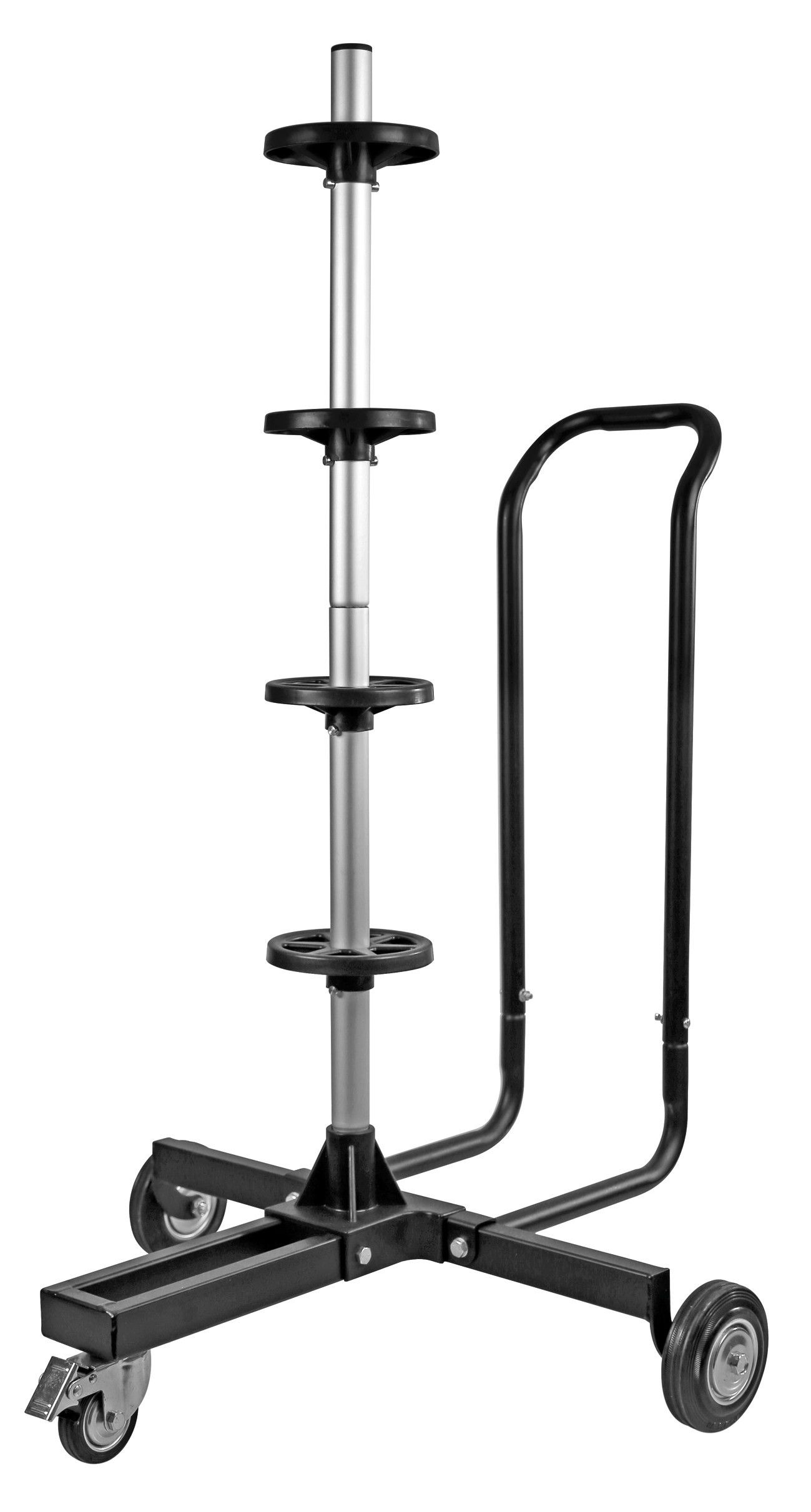 Lampa Carrello Porta 4 Pneumatici Con Supporto Ad Asta 100Kg - Immagine 2