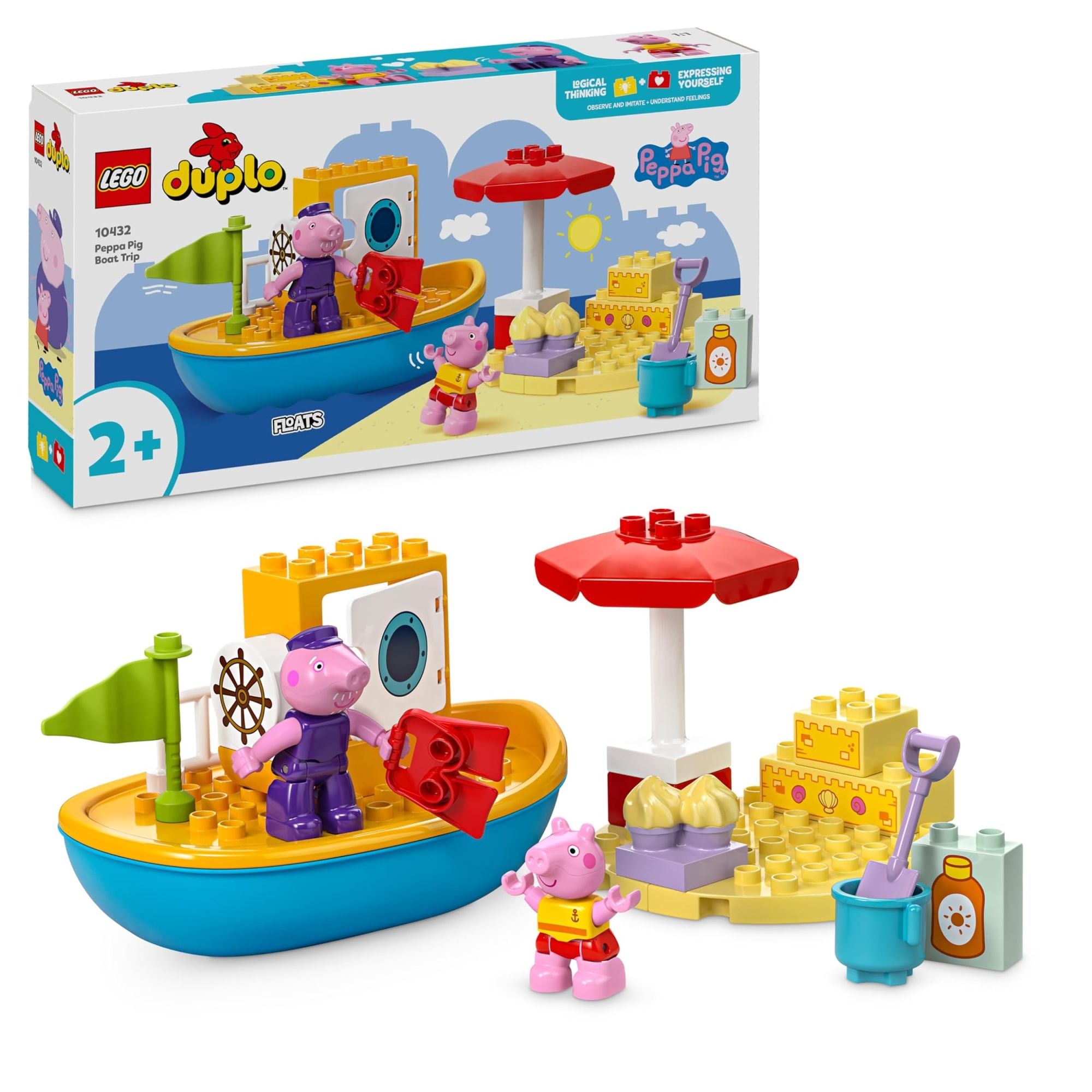 Merchandising Peppa Pig:  10432 - Duplo - Viaggio In Barca NUOVO SIGILLATO EDIZIONE DEL SUBITO DISPONIBILE