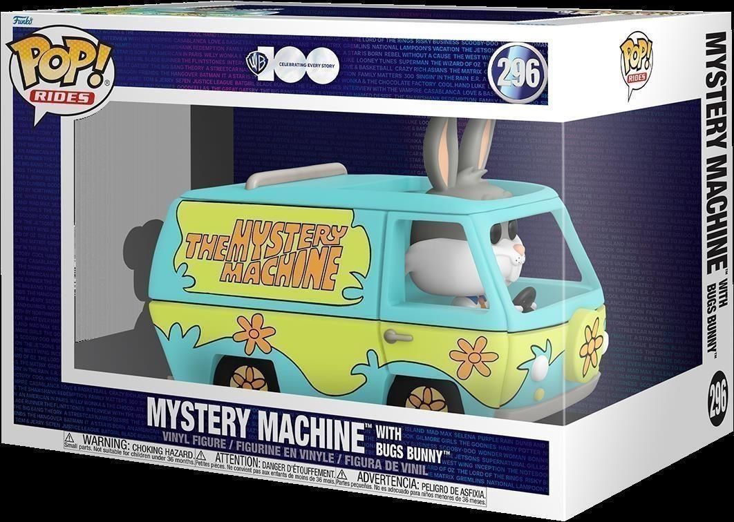 Merchandising Warner Bros:  Pop Ride Super Deluxe - Bros 100th - Mistery Machine & Bugs Vinyl Figure 296 NUOVO SIGILLATO EDIZIONE DEL SUBITO DISPONIBILE