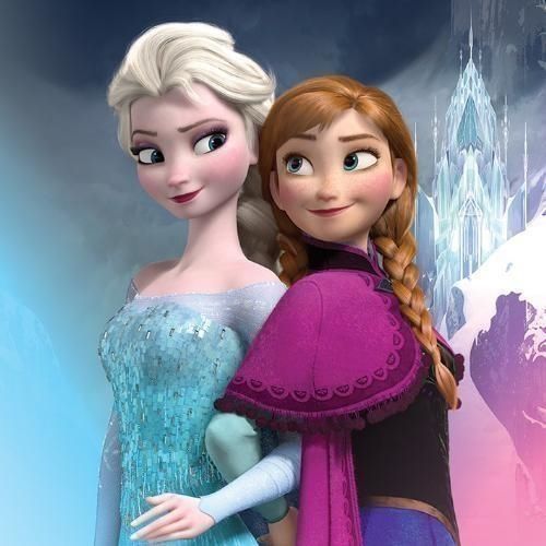 Merchandising Disney:  - Frozen - Elsa & Anna Stampa Su 30X30 Cm NUOVO SIGILLATO EDIZIONE DEL SUBITO DISPONIBILE tela