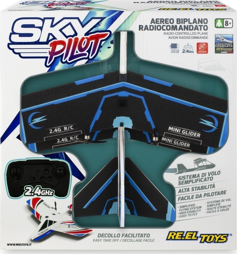 Merchandising Reel Toys: Sky Pilot - Rc Airplane con Lights. Very Easy Flight NUOVO SIGILLATO EDIZIONE DEL SUBITO DISPONIBILE 2.4 ghz