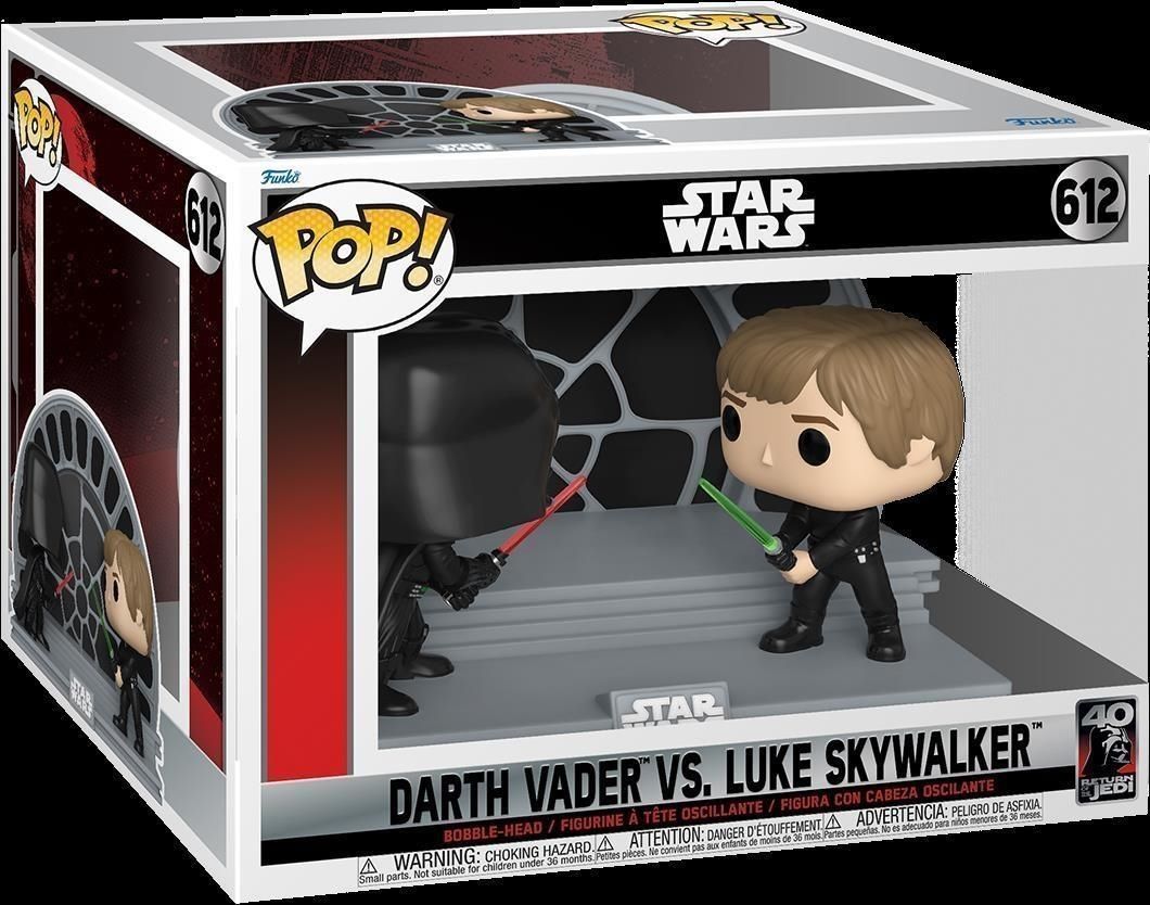 Merchandising Star Wars:  Pop - Return Of The Jedi 40Th - Darth Vader Vs. Luke Skywalker Vinyl Figure 612 NUOVO SIGILLATO EDIZIONE DEL SUBITO DISPONIBILE