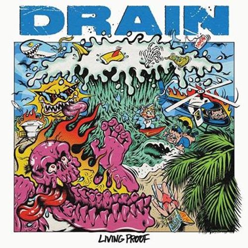 Vinile Drain - Living Proof Electric Clear Vinyl NUOVO SIGILLATO EDIZIONE DEL SUBITO DISPONIBILE