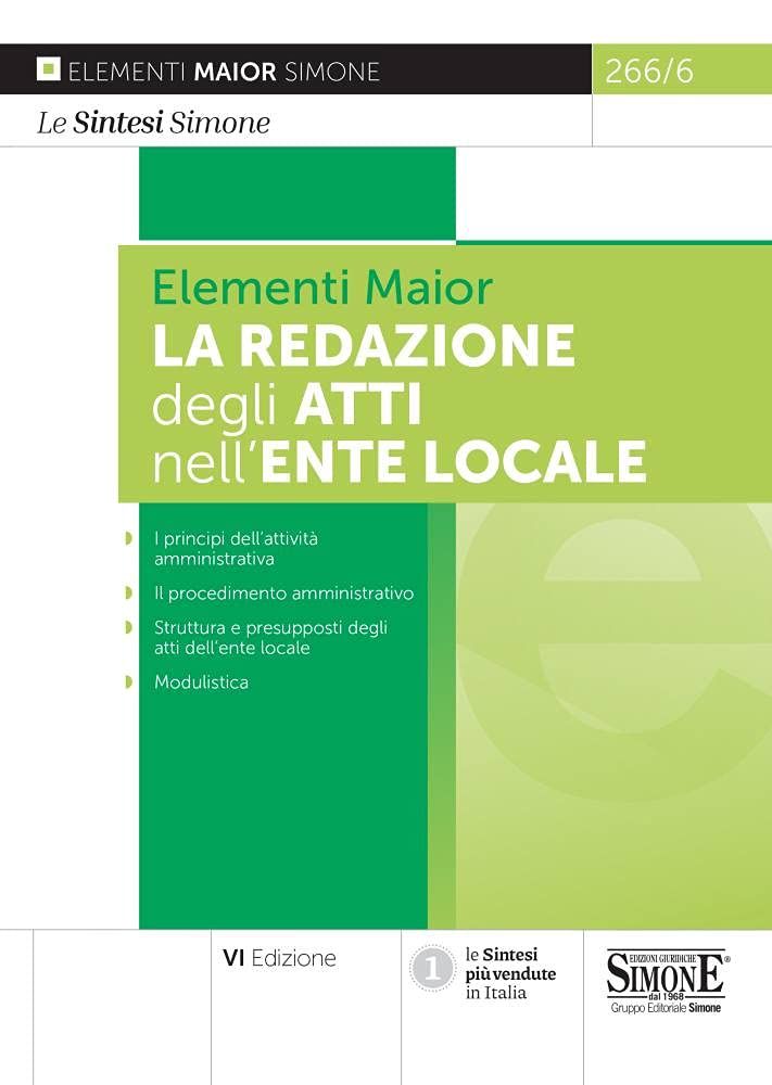 Libri Redazione Degli Atti Nellente Locale La NUOVO SIGILLATO EDIZIONE DEL SUBITO DISPONIBILE