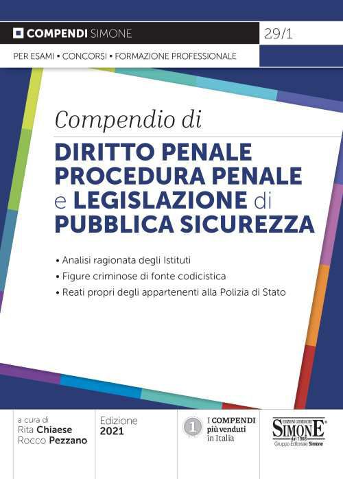 Libri Compendio Di Diritto Penale Procedura E Legislazione Di Pubblica Sicurezza. Analisi Ragionata Degli Istituti. Figure Criminose Di Fonte Codicis NUOVO SIGILLATO EDIZIONE DEL SUBITO DISPONIBILE
