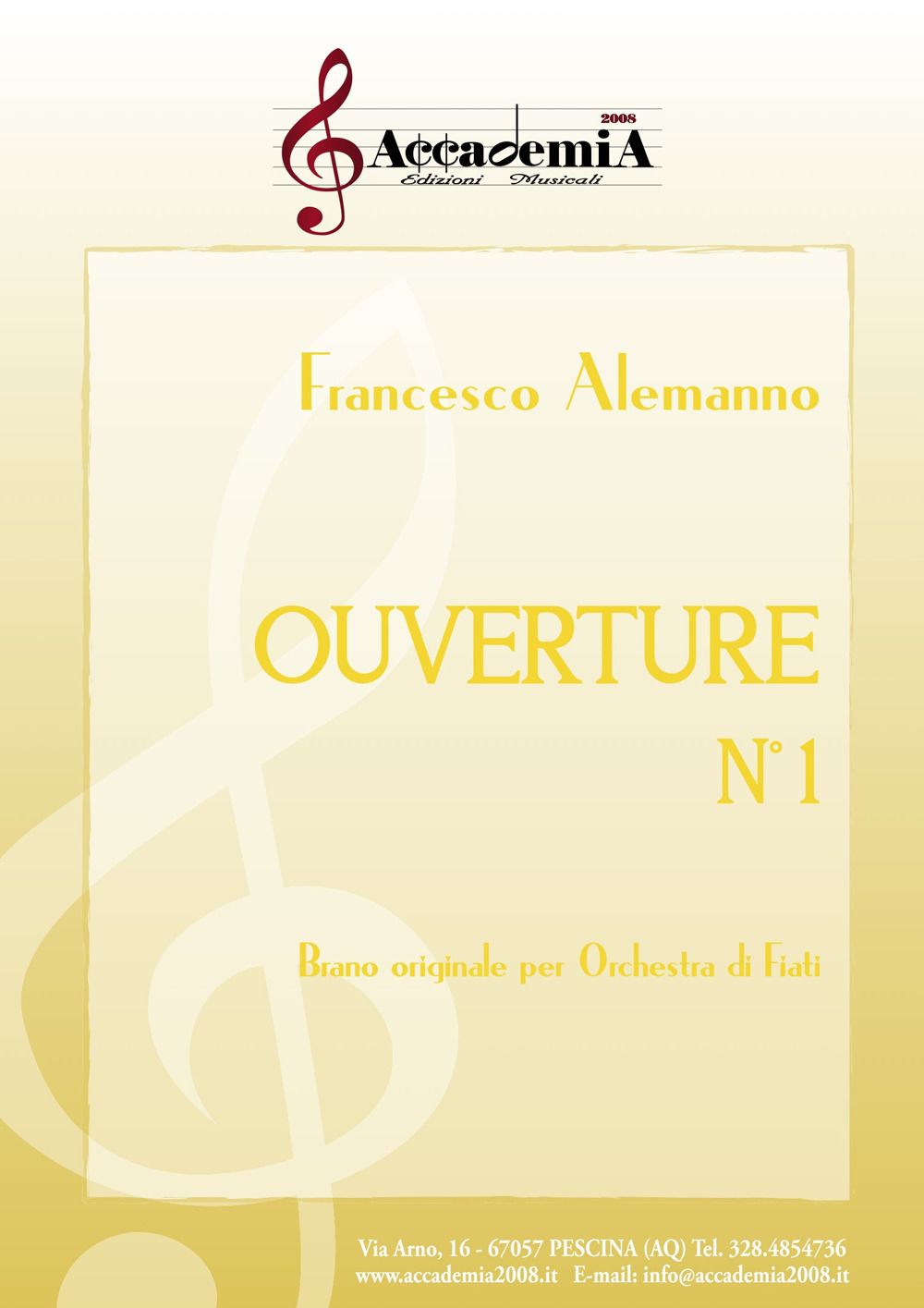Libri Alemanno Francesco - Ouverture N.1 NUOVO SIGILLATO EDIZIONE DEL SUBITO DISPONIBILE