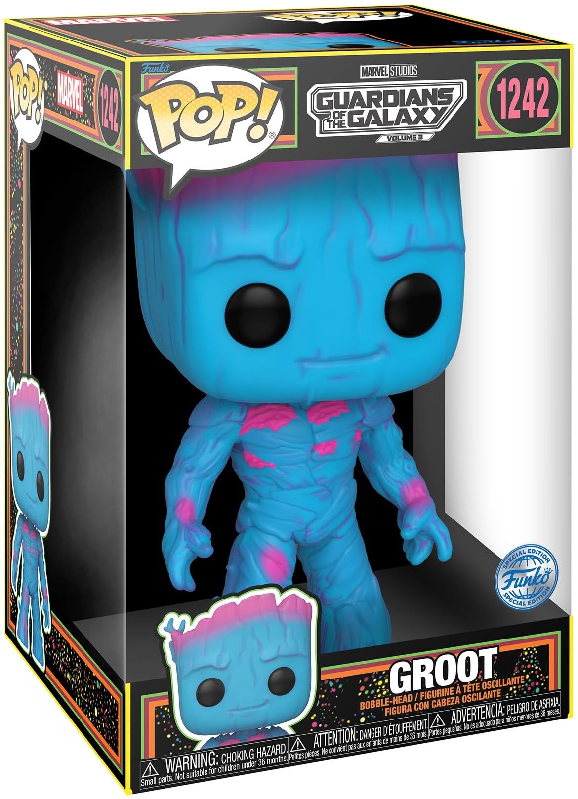 Merchandising Marvel:  Pop - Guardians Of The Galaxy Volume 3 - Groot Vinyl Figure 1242 NUOVO SIGILLATO EDIZIONE DEL SUBITO DISPONIBILE