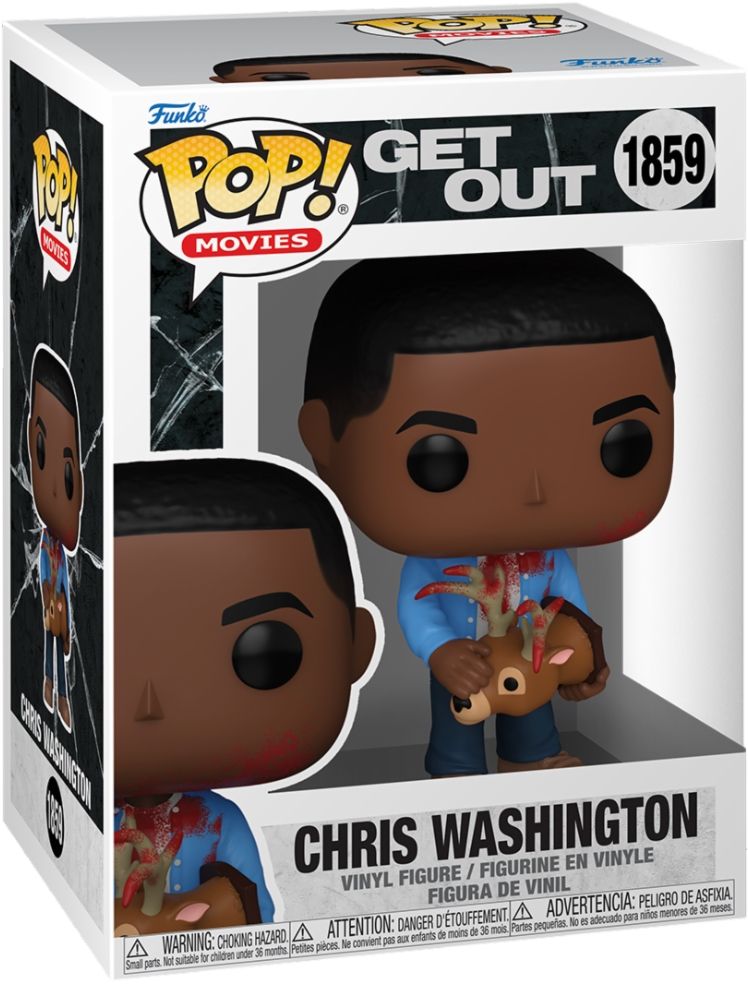 Merchandising Get Out:  Pop Movies - Chris Washington Vinyl Figure 1859 NUOVO SIGILLATO EDIZIONE DEL SUBITO DISPONIBILE