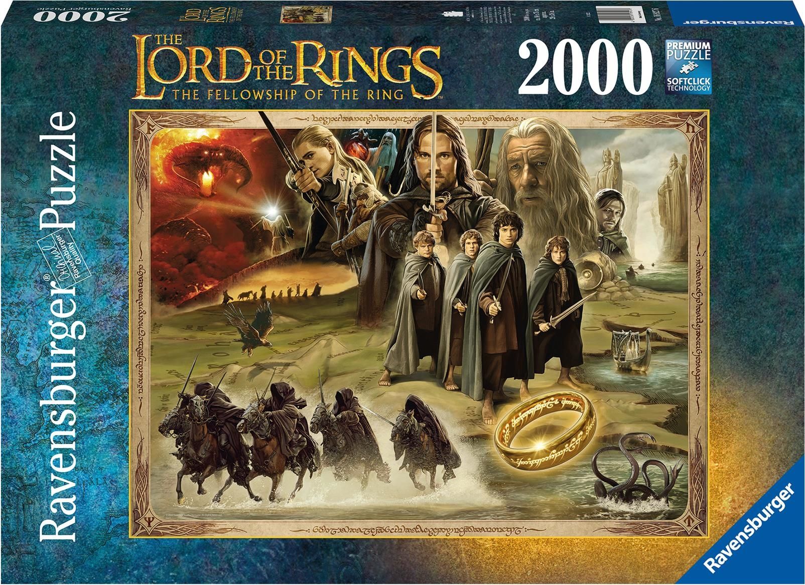 Merchandising : Puzzle 2000 Pz - Il Signore Degli Anelli NUOVO SIGILLATO EDIZIONE DEL SUBITO DISPONIBILE