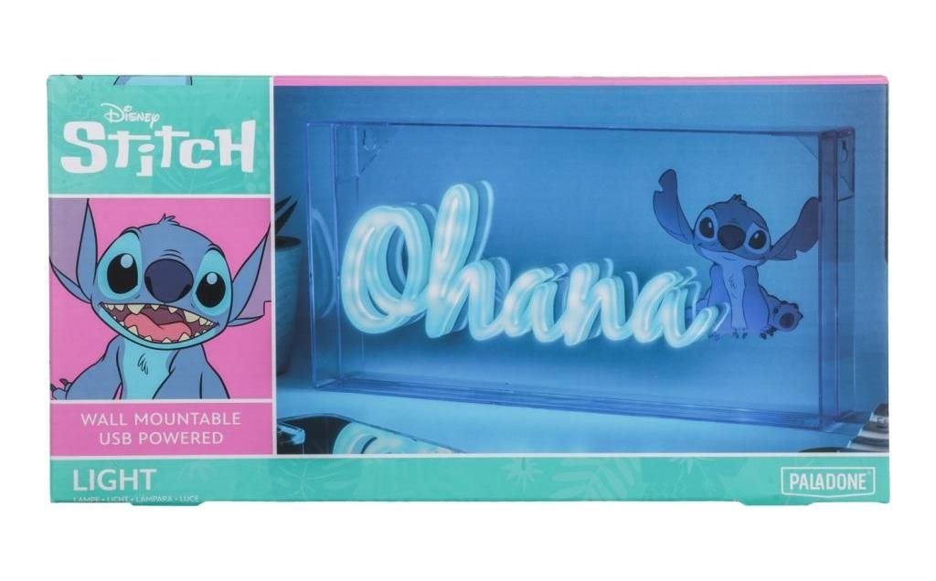 Merchandising Stitch Ohana Led Neon Light NUOVO SIGILLATO EDIZIONE DEL SUBITO DISPONIBILE