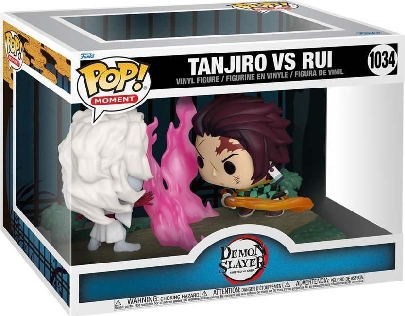 Merchandising Demon Slayer:  Pop Moments - Tanjiro vs. Rui Vinyl Figure 1034 NUOVO SIGILLATO EDIZIONE DEL SUBITO DISPONIBILE