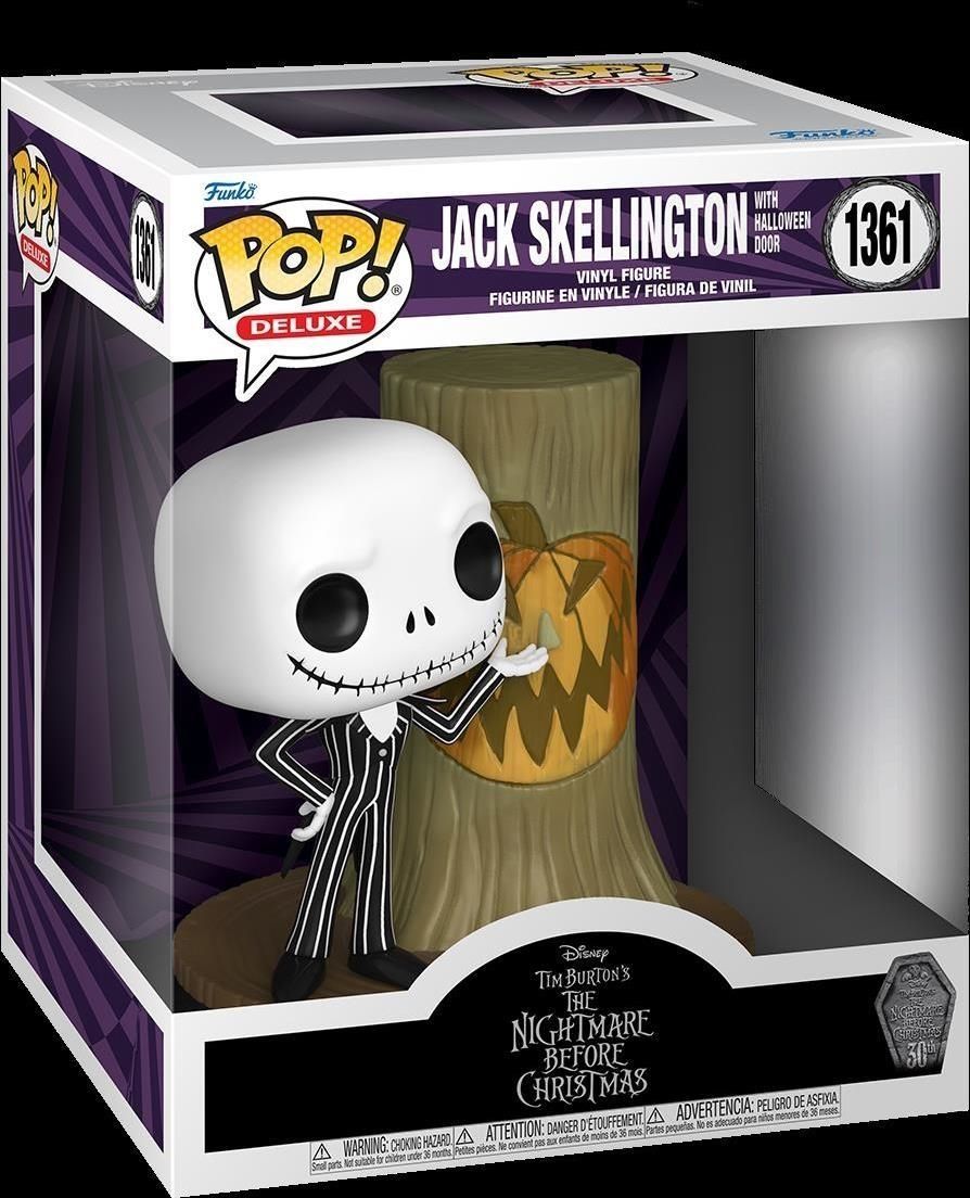 Merchandising Disney:  Pop Deluxe - The Nightmare Before Christmas - 30th Anniversary - Jack con Halloween Town Door Vinyl Figure 1361 NUOVO SIGILLATO EDIZIONE DEL SUBITO DISPONIBILE