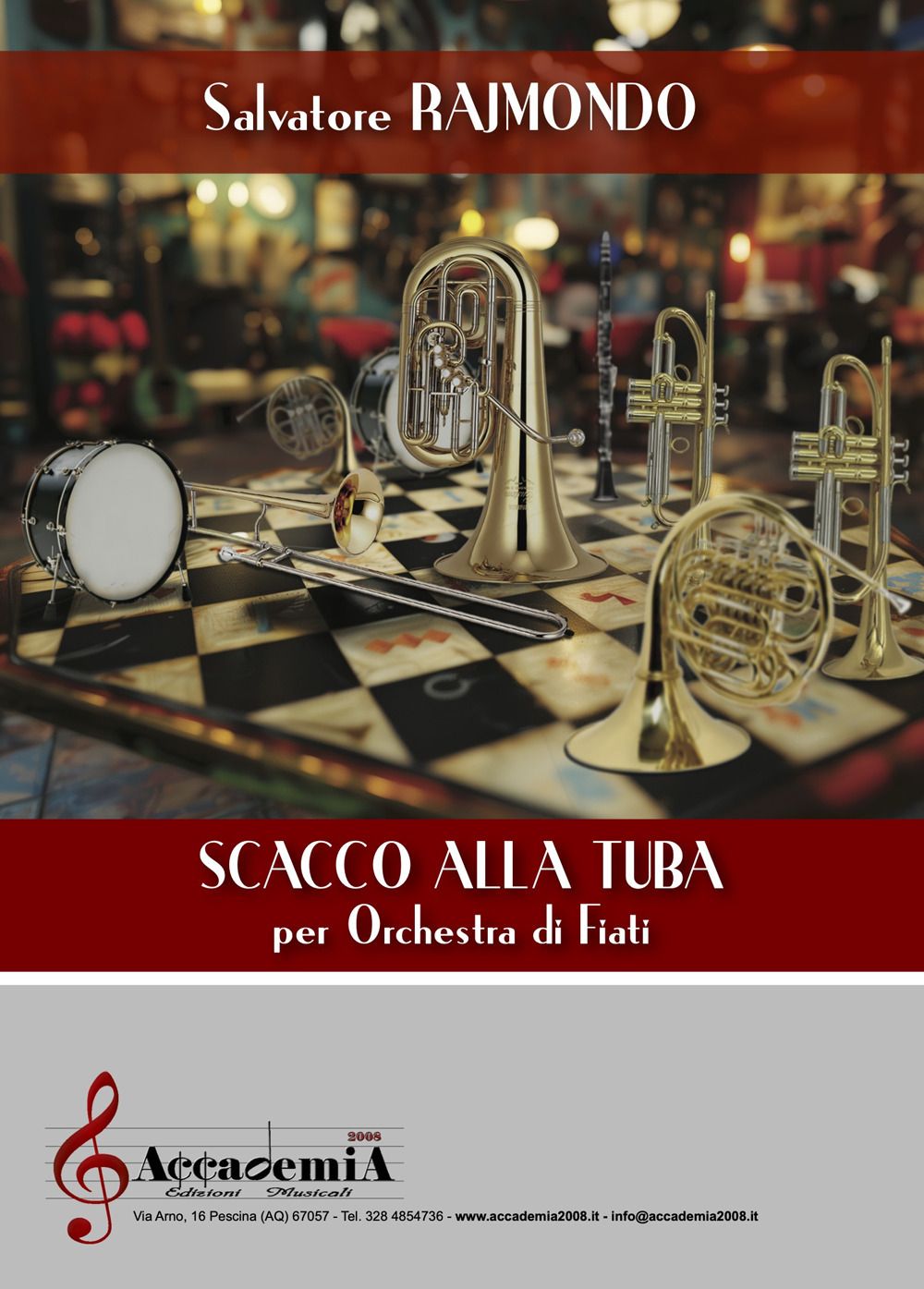 Libri Salvatore Rajmondo - Scacco Alla Tuba. Per Orchestra Di Fiati. Spartito NUOVO SIGILLATO EDIZIONE DEL SUBITO DISPONIBILE