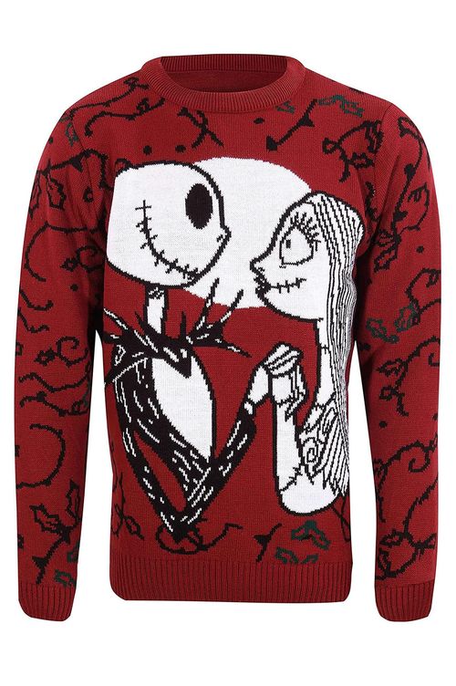 Abbigliamento Disney:  - The Nightmare Before Christmas - Jack And Sally Maglione Tg. L NUOVO SIGILLATO EDIZIONE DEL SUBITO DISPONIBILE unisex