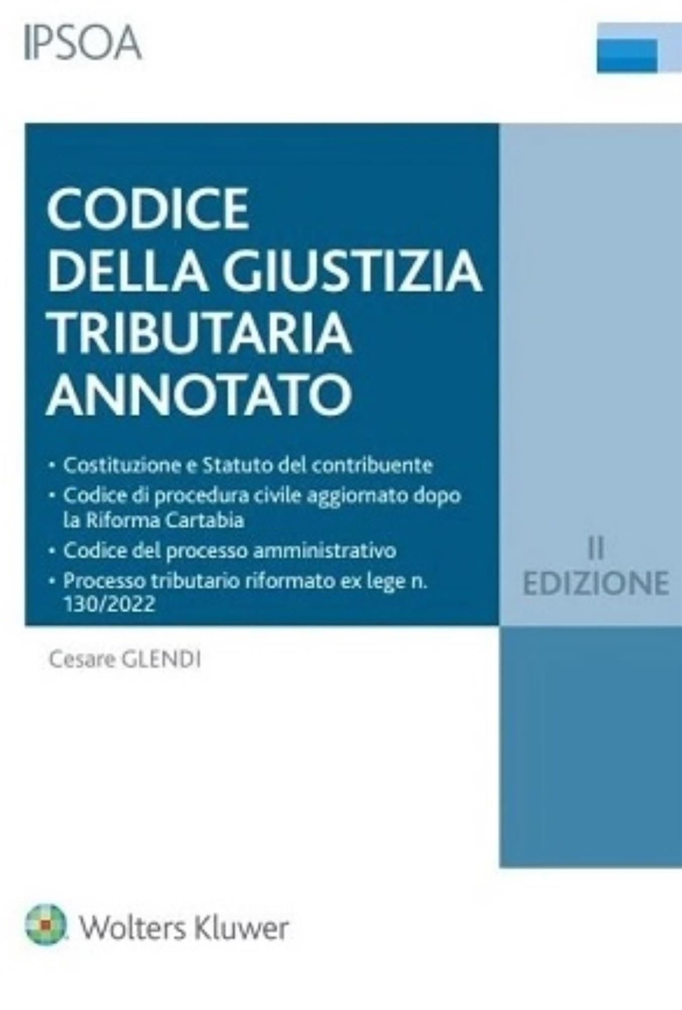 Libri Codice Della Giustizia Tributaria Annotato NUOVO SIGILLATO EDIZIONE DEL SUBITO DISPONIBILE