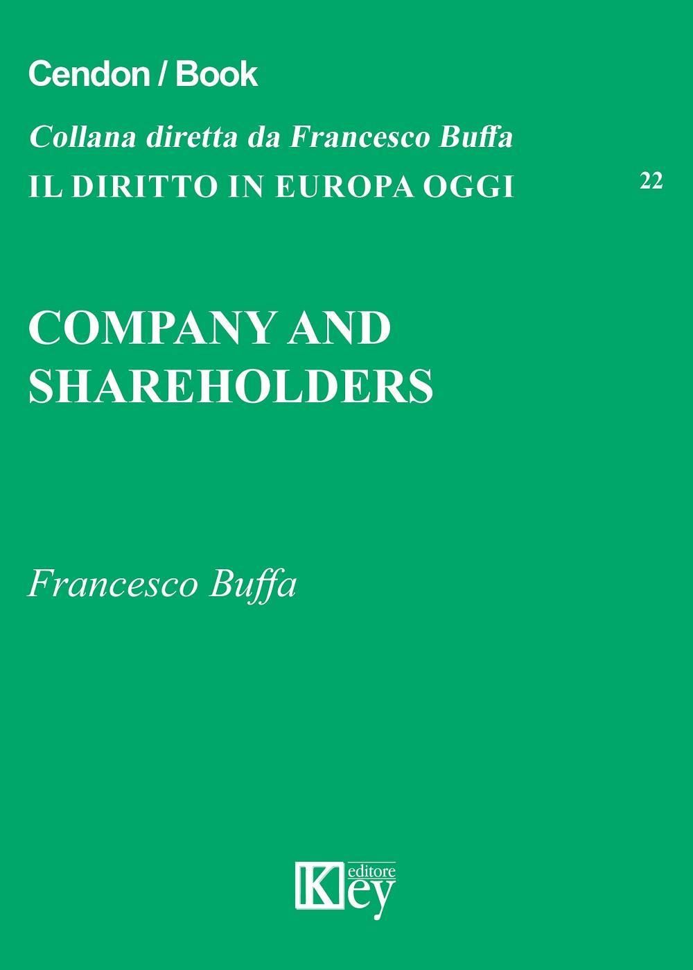 Libri Francesco Buffa - Company And Shareholders NUOVO SIGILLATO EDIZIONE DEL SUBITO DISPONIBILE