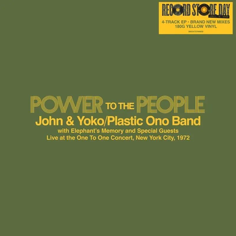 Vinile John & Yoko The Plastic Ono Band ElephantS Memory - Power To The People. Live At The One To One Concert New York 1972 Record Store Day 2025 NUOVO SIGILLATO EDIZIONE DEL SUBITO DISPONIBILE