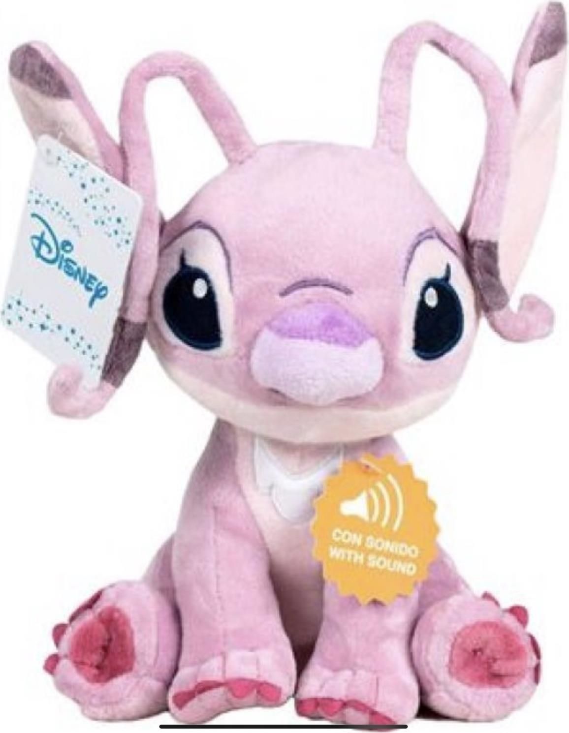 Merchandising Disney:  - Angel Stitch Rosa Peluche Seduto 40Cm NUOVO SIGILLATO EDIZIONE DEL DISPO ENTRO UN MESE SU ORDINAZIONE