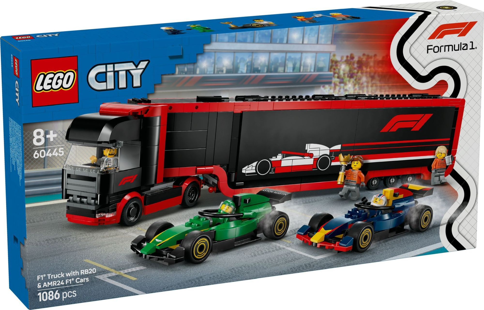 Merchandising : 60445 - City Formula 1 - Camion Con Macchine RB20 E AMR24 NUOVO SIGILLATO EDIZIONE DEL SUBITO DISPONIBILE