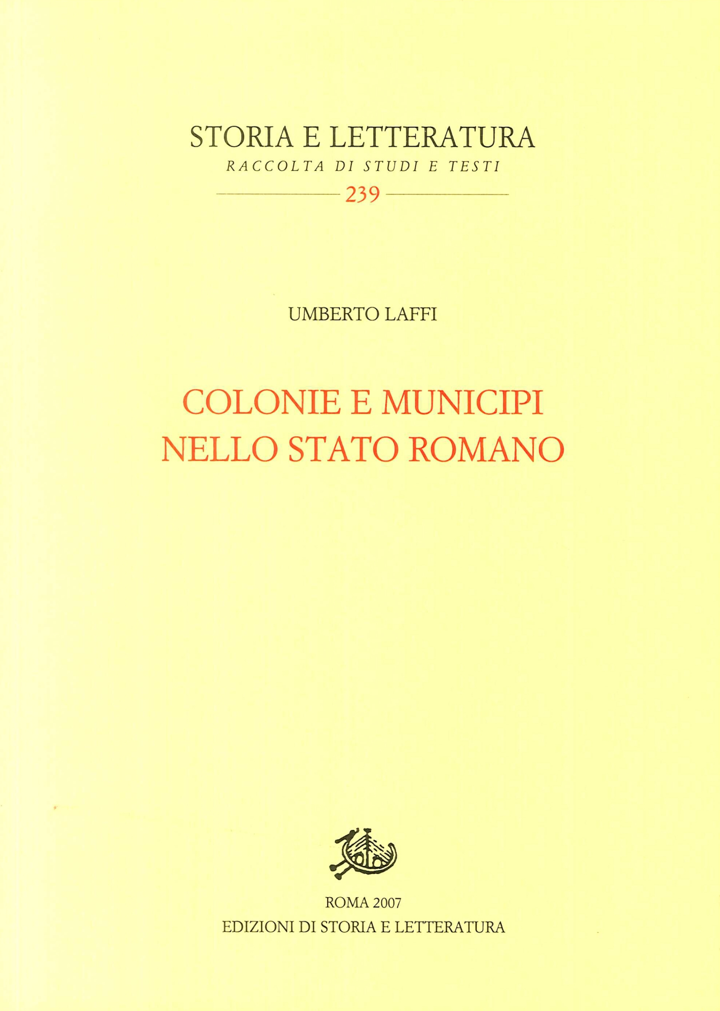 EDIZIONI DI STORIA E LETTERATURA 2783563