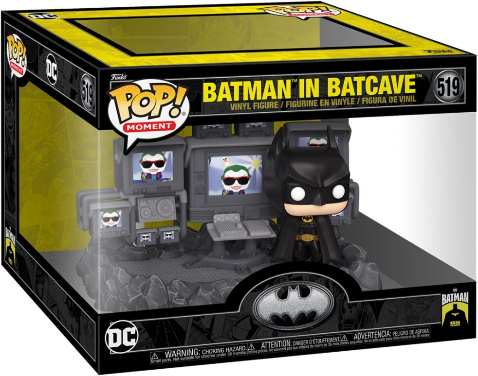 Merchandising DC Comics:  Pop Moment - Batman 85Th Anniversary - In Batcave Vinyl Figure 519 NUOVO SIGILLATO EDIZIONE DEL SUBITO DISPONIBILE