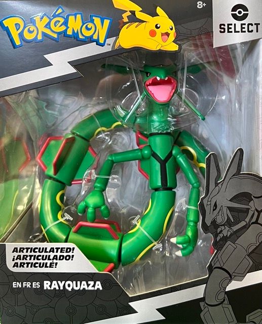 Merchandising Pokemon:  - Select Super-Articulated Figure Rayquaza Cm 15 NUOVO SIGILLATO EDIZIONE DEL SUBITO DISPONIBILE