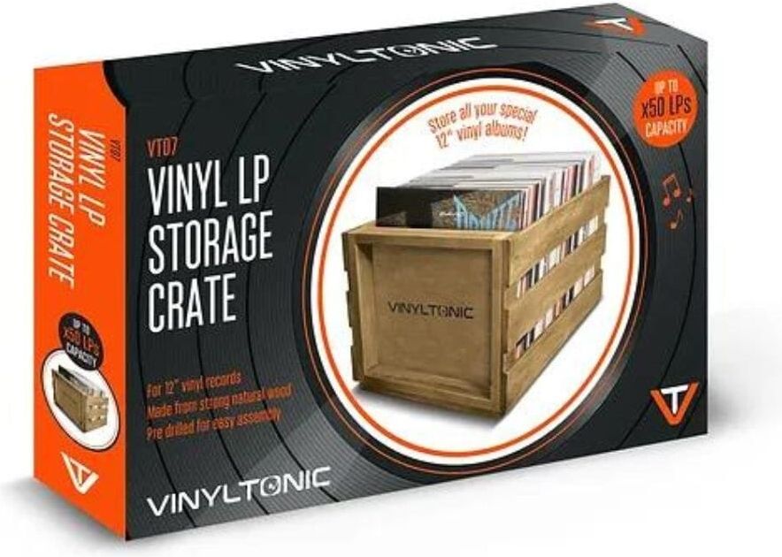 Audio & Hi-Fi  Stackable Lp Crate Teak NUOVO SIGILLATO EDIZIONE DEL SUBITO DISPONIBILE