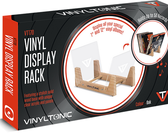 Audio & Hi-Fi  Vinyl Display Rack Oak NUOVO SIGILLATO SUBITO DISPONIBILE