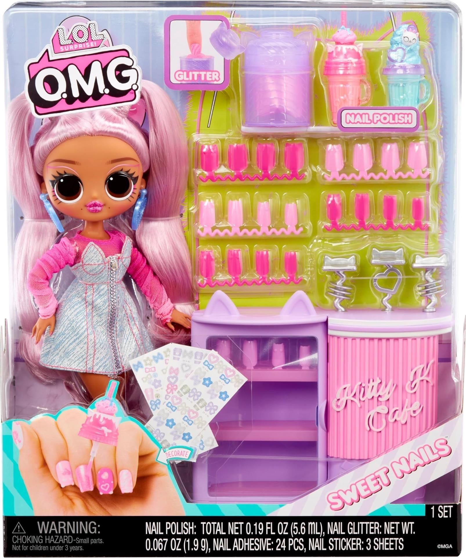 Merchandising  Surprise - Omg Sweet Nails - Kitty K Cafe NUOVO SIGILLATO EDIZIONE DEL SUBITO DISPONIBILE