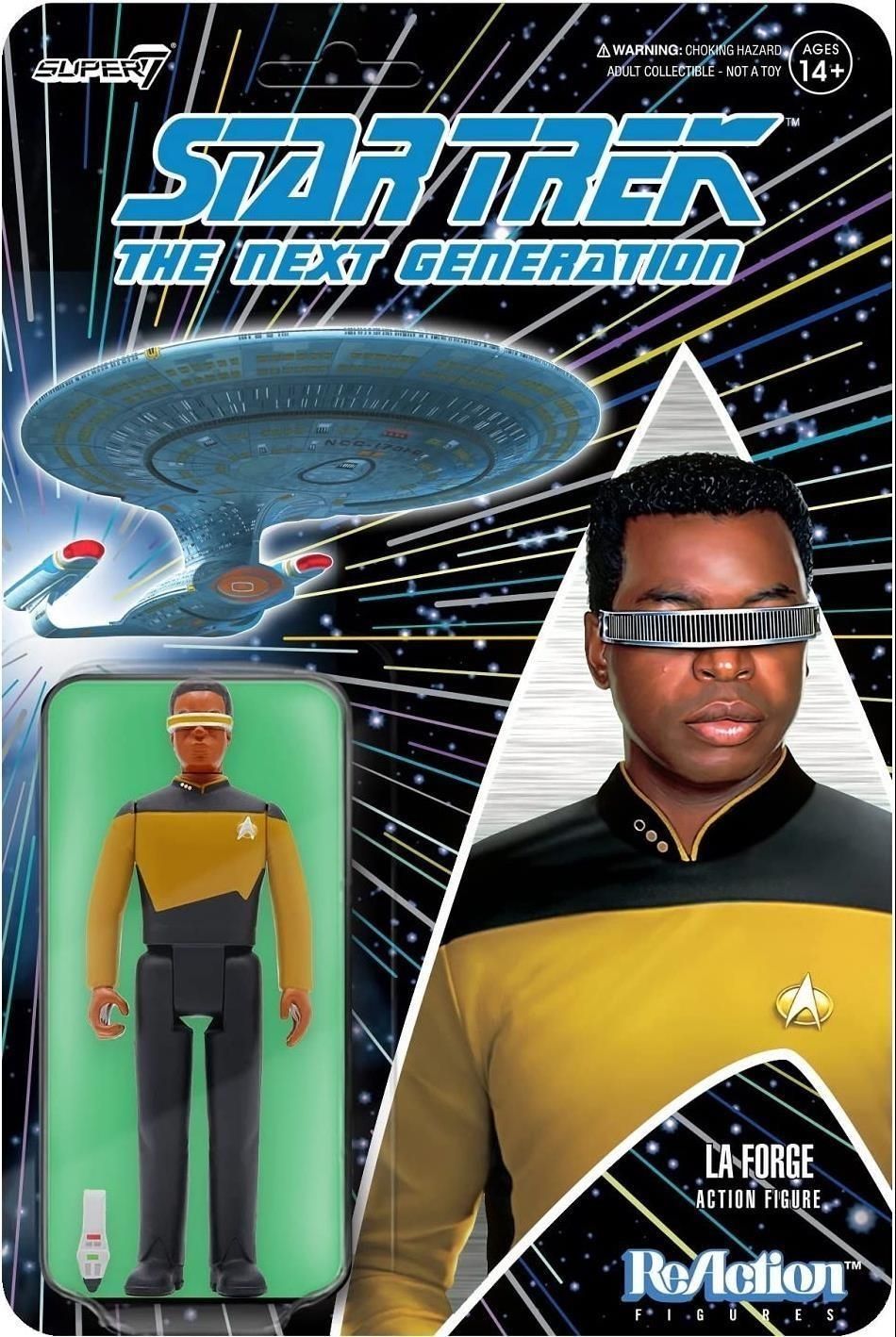 Merchandising Star Trek:  - The Next Generation - Reaction Figure Wave 2 - Geordi La Forge NUOVO SIGILLATO EDIZIONE DEL SUBITO DISPONIBILE