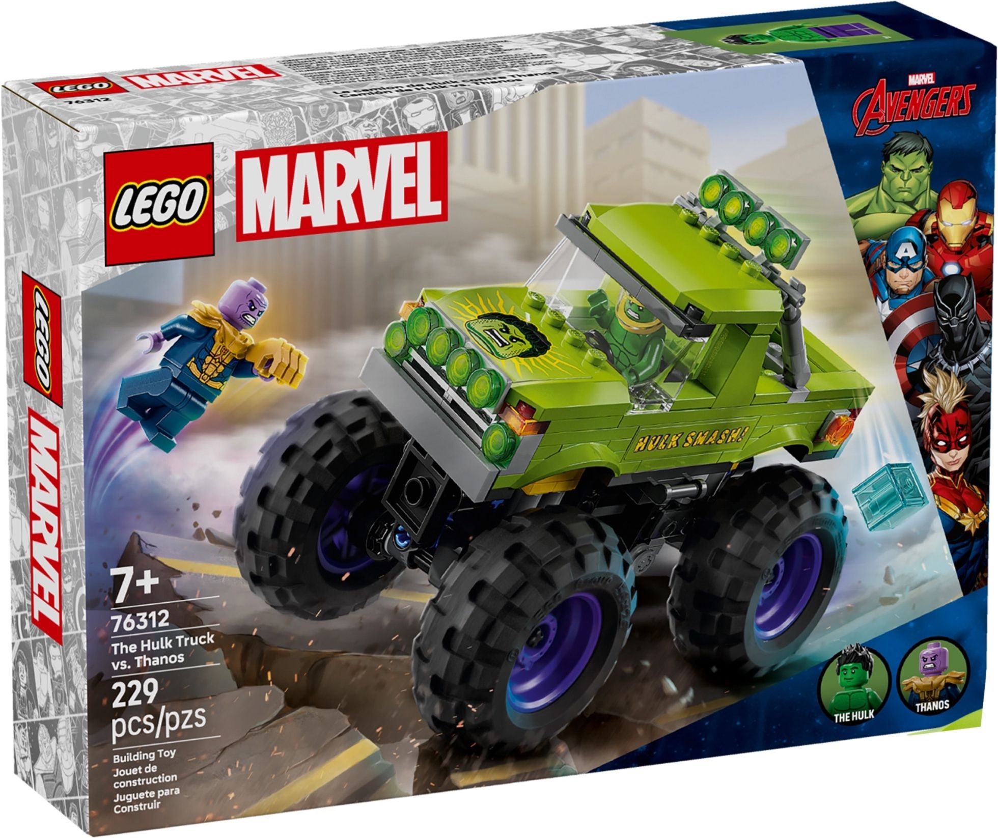 Merchandising : 76312 - Super Heroes Marvel - Truck Di Hulk Contro Thanos NUOVO SIGILLATO EDIZIONE DEL SUBITO DISPONIBILE