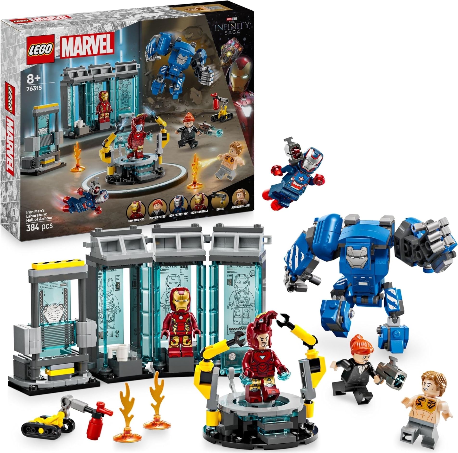 Merchandising : 76315 - Super Heroes Marvel - Laboratorio Di Iron Man: Sala Delle Armature NUOVO SIGILLATO EDIZIONE DEL SUBITO DISPONIBILE