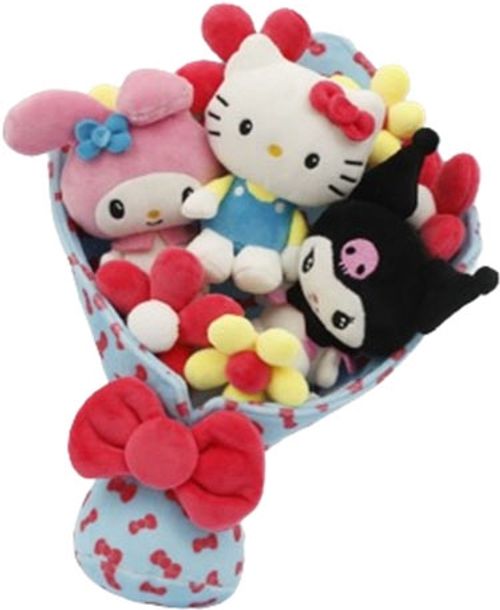 Merchandising Hello Kitty:  - Bouquet Peluche 0,30 mt. NUOVO SIGILLATO EDIZIONE DEL SUBITO DISPONIBILE