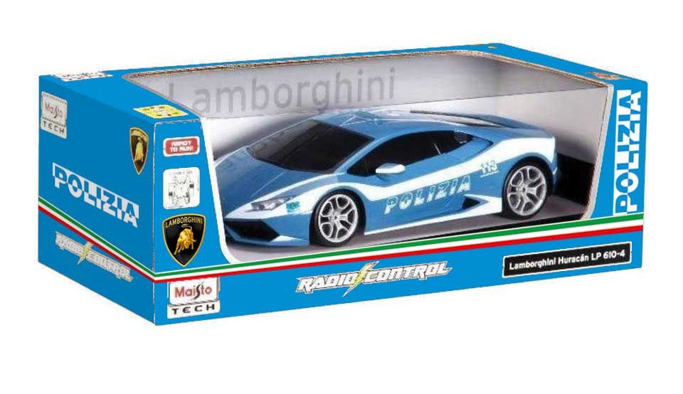 Merchandising : Tech - Lamborghini Huracan Polizia Con Radiocomando 1:14 NUOVO SIGILLATO EDIZIONE DEL SUBITO DISPONIBILE