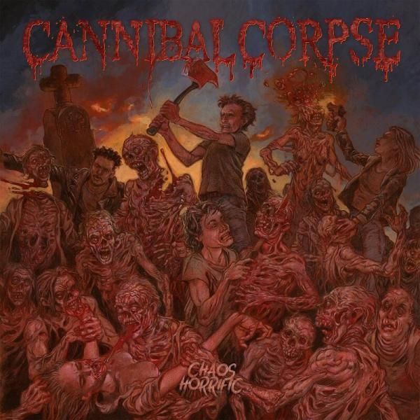 Vinile Cannibal Corpse - Chaos Horrific - Burned Flesh Marbled NUOVO SIGILLATO EDIZIONE DEL SUBITO DISPONIBILE