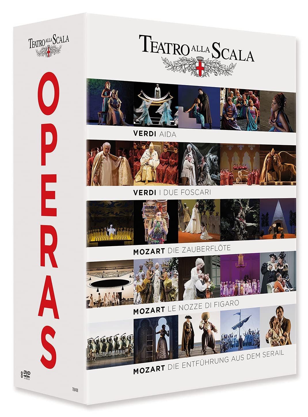 Music Dvd Teatro Alla Scala: Operas 8 Dvd NUOVO SIGILLATO EDIZIONE DEL SUBITO DISPONIBILE