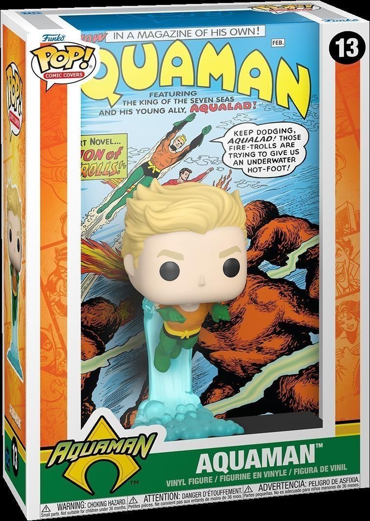 Merchandising Dc Comics:  Pop Comic Cover - Aquaman Vinyl Figure 13 NUOVO SIGILLATO EDIZIONE DEL SUBITO DISPONIBILE