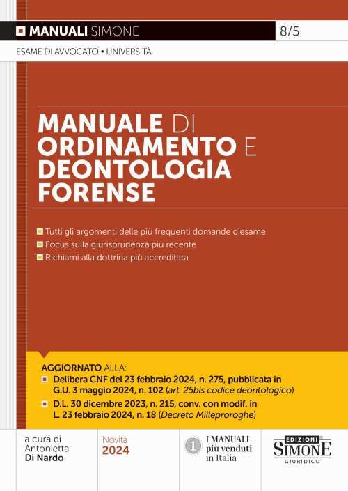 EDIZIONI GIURIDICHE SIMONE 7448768
