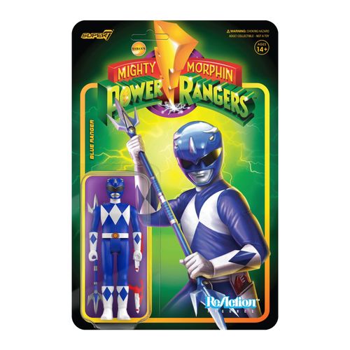 Merchandising Mighty Morphin Power Rangers:  - Reaction Figure Wave 3 - Ranger NUOVO SIGILLATO EDIZIONE DEL SUBITO DISPONIBILE blu