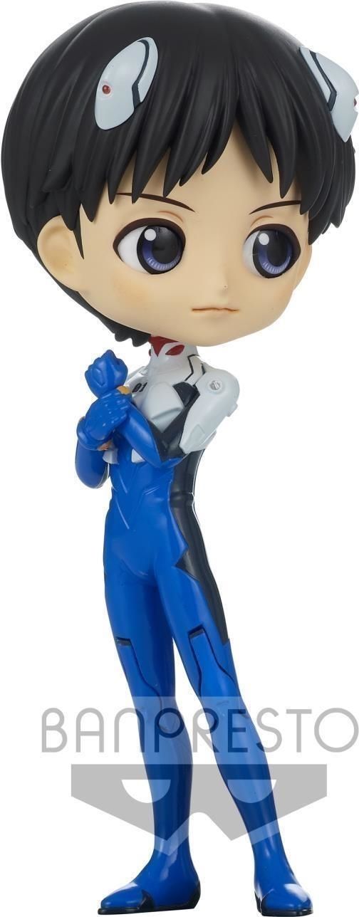 Merchandising Evangelion:  - Shinji Ikari Plugsuit Style Ver. A New Theatrical Edition Q Posket Prize Figure NUOVO SIGILLATO EDIZIONE DEL SUBITO DISPONIBILE