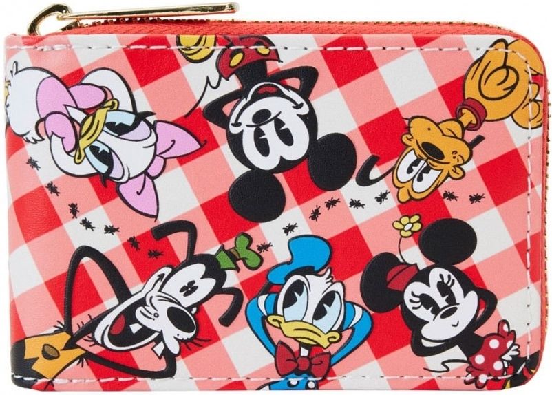 Merchandising Disney:  - Mickey And Friends Picnic Accordion Wallet NUOVO SIGILLATO EDIZIONE DEL SUBITO DISPONIBILE